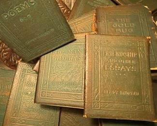Famous Authors--Little Leather Book Collection from WWI or 1920's?