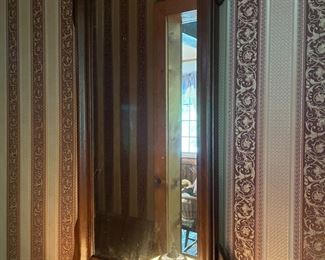 Handsome, Wood Framed, Wall Mirror