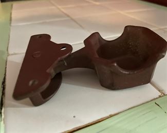 Antique? Old Metal,  Pool Table, Cue-Chalk Holder 