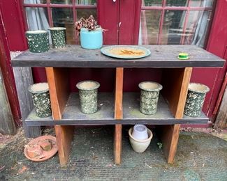 Outdoor Table and Ceramic Vases
