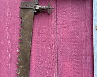 6-Foot, Antique, Two-Man/Person Hand Saw