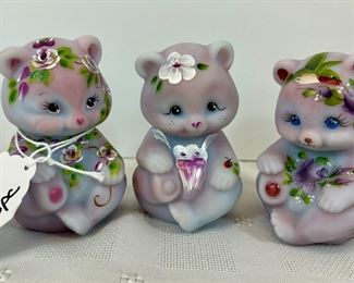 Lot 30 - Hand painted &nbsp;and Signed Blue Burmese Bears/ choice&nbsp;
