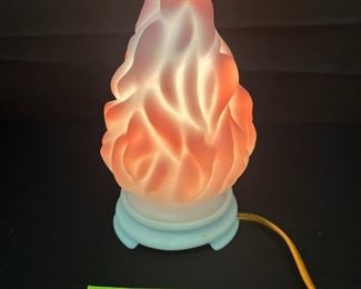 Lot 44 Fenton Blue Burmese Flame
