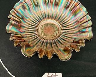 Stippled rays 3n1 bowl in purple by fenton
