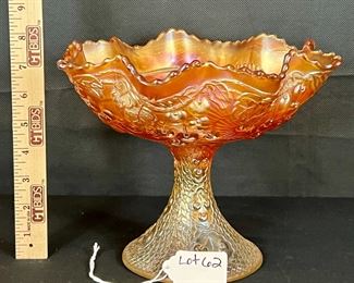 Mikado compote by fenton in marigold
