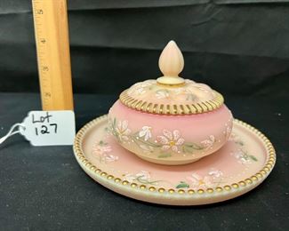 2 pc Hand painted Burmese Dressing/ Vanity Set
