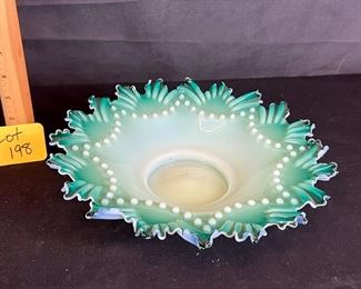 Green Cased Brides Basket Bowl 
