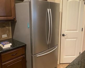 Samsung stainless steel refrigerator with freezer on bottom drawer