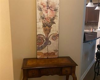 Small hall table with drawers