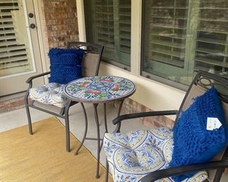 2 chairs no cushions