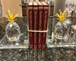 Crystal book ends
