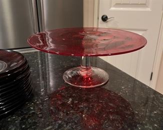 Portugal Ruby cake platter