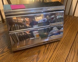 Mid century modern foil and saran wrap holder