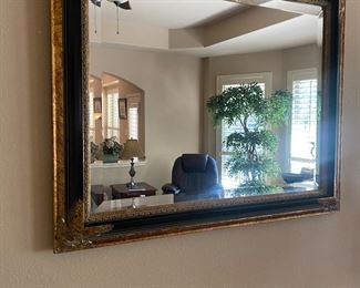 Bevelled frame mirror
