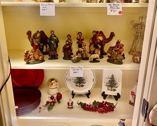 Several nativity sets