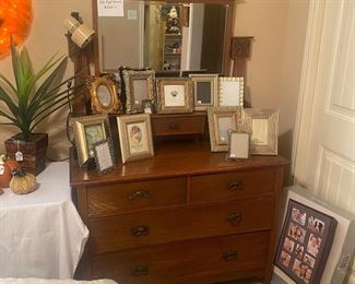 Antique dresser with mirror