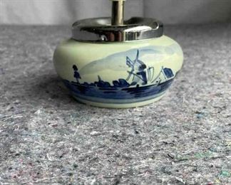 Hand Painted Delft Blue Ash Tray