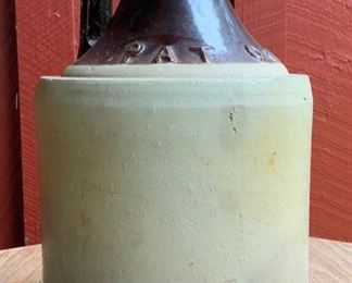 1882 Brown Whiskey Jug