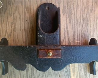 Primitive Spoon Shelf and Candle Box