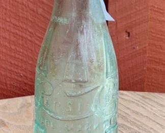 Green Glass Pepsi - Cola Bottle