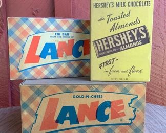 Lance and Hershey Advertising Boxes