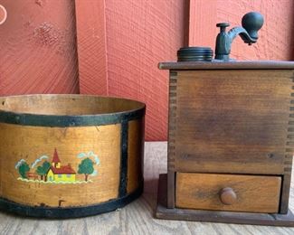 Primitive Dry Measure and Coffee Mill