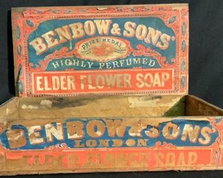 Benbow & Sons advertising box crate