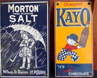 Morton Salt Kayo Drink advertising sign