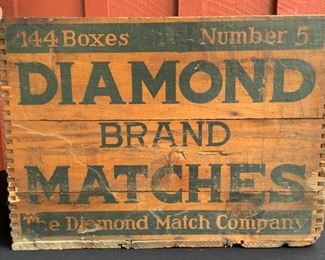 Diamond Brand Matches Advertising Box
