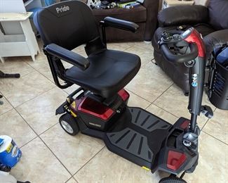 Pride Go-Go LX power scooter, bought very recently