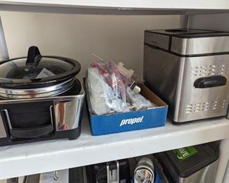 Crock Pot, Meat slicer, bread maker