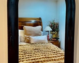 26. Arched Mirror in Black Frame (22" x 36")