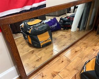 32. Vintage Mirror w/ Oak Frame (72" x 30")