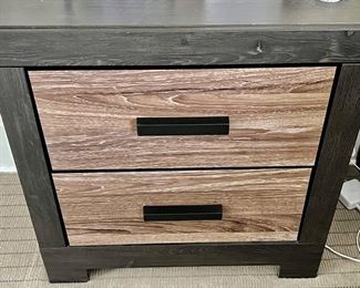 43. Raymour & Flanigan 2 Drawer Nightstand (24" x 15" x 24")