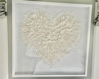 50. Feather Heart Artwork (40" x 39")