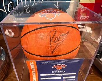 Porzingis signed basketball