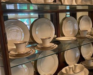 12-pc. Place Settings china by Lenox; solitaire pattern