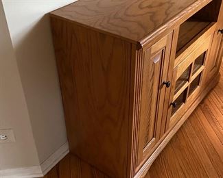 Oak TV Console