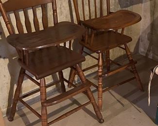 Vintage high chairs