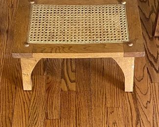 Caned Footstool