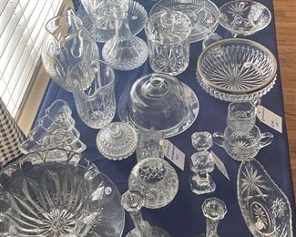 Assorted Crystal including: Waterford, Val St. Lambert, and Kosta Boda