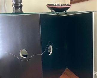 Companion piece art furniture console