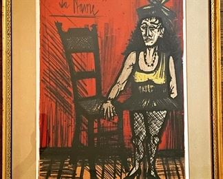 Bernard Buffet “La Naine” (the dwarf)
Lithograph 
from the album Mon Cirque 