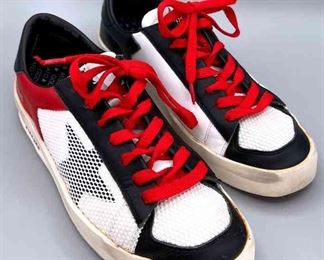 Stardan Red White Leather Sneakers