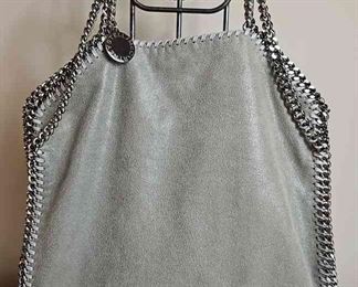 Stella McCartney Falabella Grey Tote With Silver Chain Accents