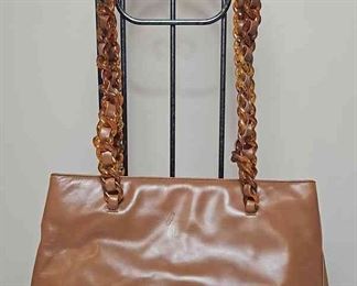 Prada Vintage Soulder Bag In Tobacco