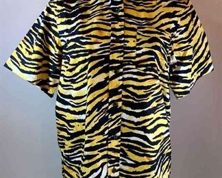 Prada Milano Tiger Stripe Blouse