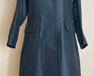 Donna Karan Charcoal Long ALine Coat
