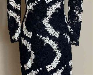 Dolce Gabbana Crochet Lace Midi Dress