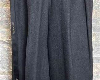 CHANEL Ribbon Trim Trousers